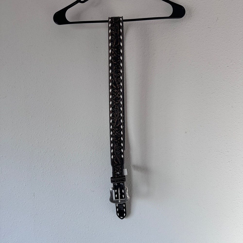 Nocona Black and Silver Women's Belt